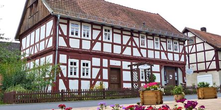 Blick auf das Schneewittchenhaus Bergfreiheit