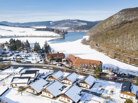 Der Chaletpark aus der Vogelperspektive